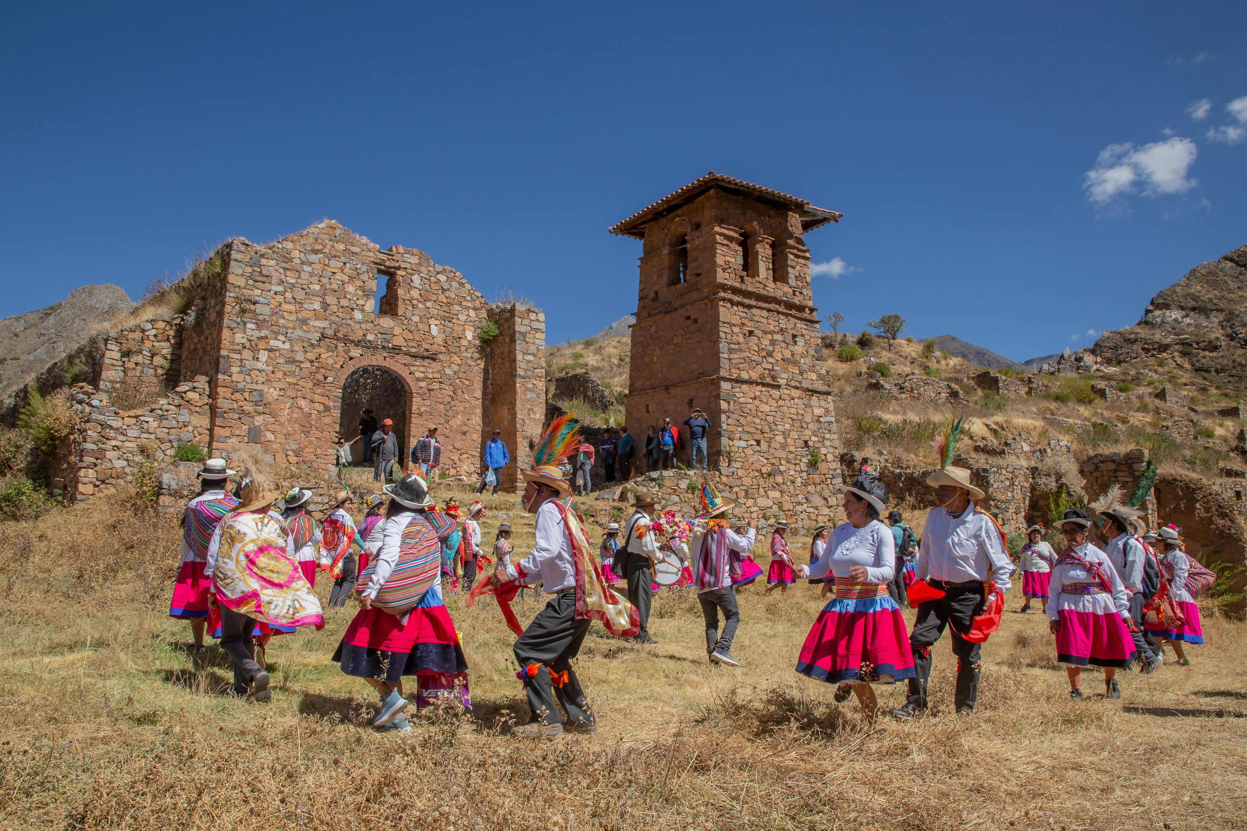 Watch Day 2023, Dancers gathered in the Ancient Town of Huaquis. Photo Courtesy of Luis Yucra