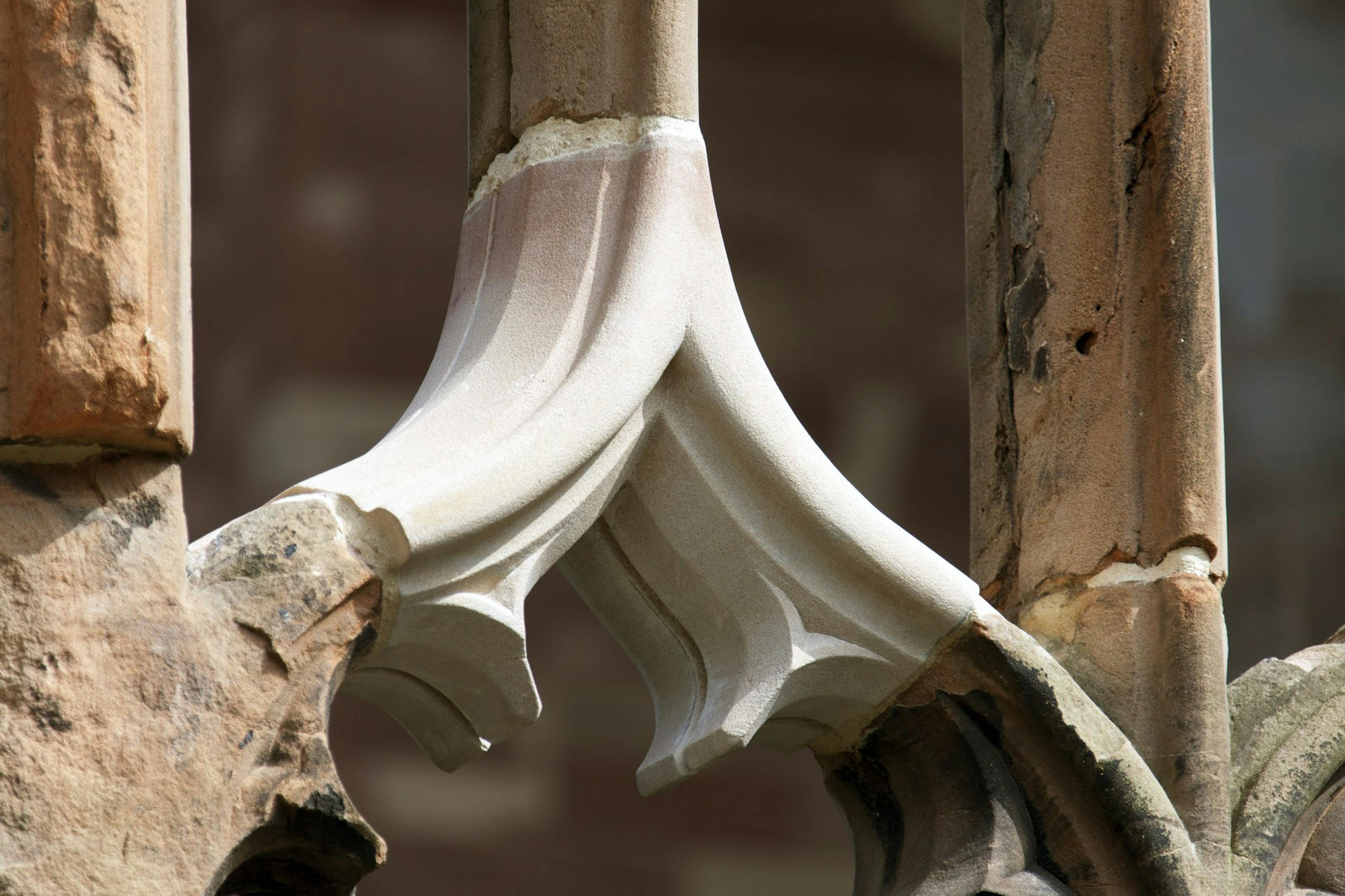 Detail of the north wall after conservation, 2014