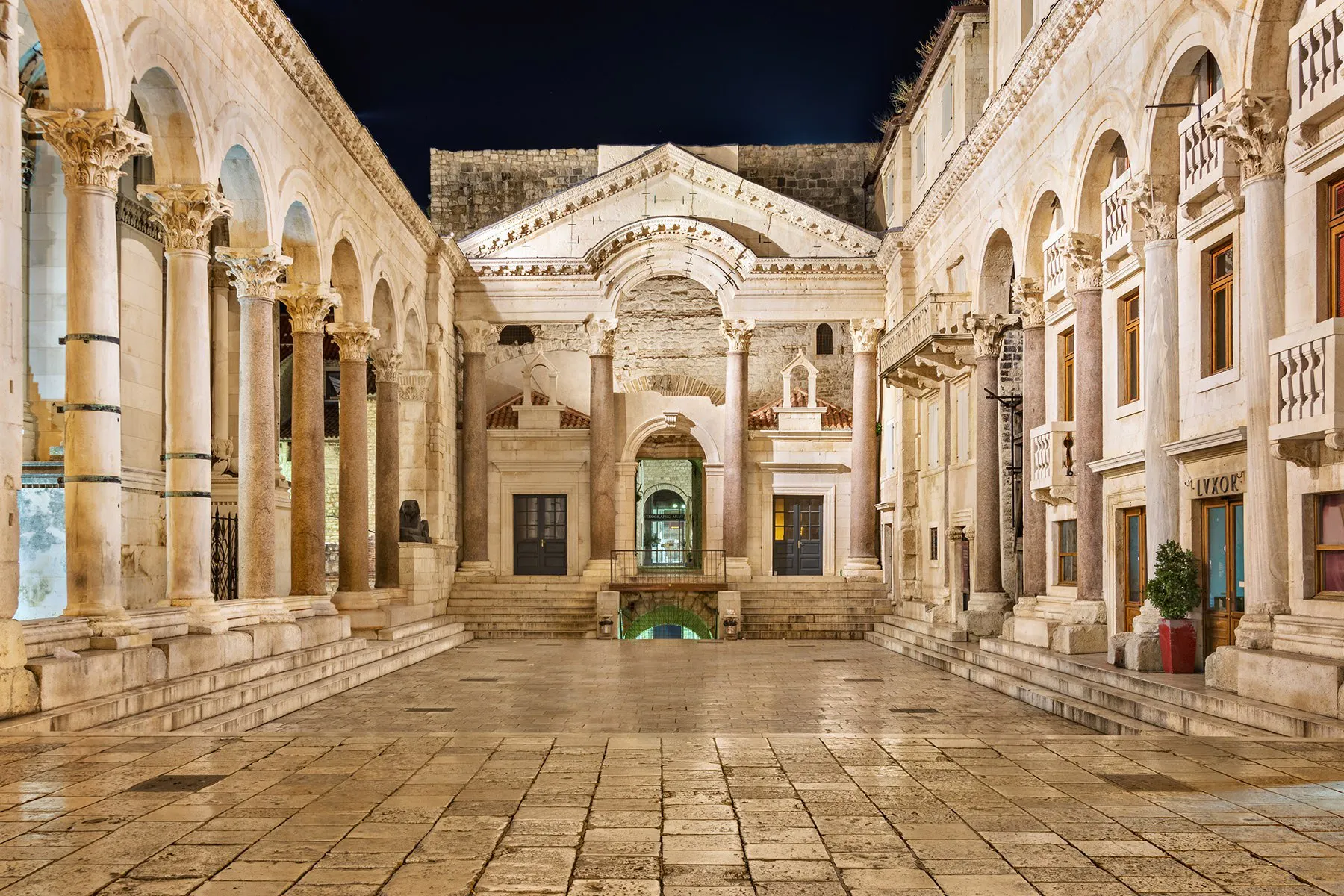 Restored View Of The Palace Of Diocletian restored-view-of-the-palace-of-diocletian