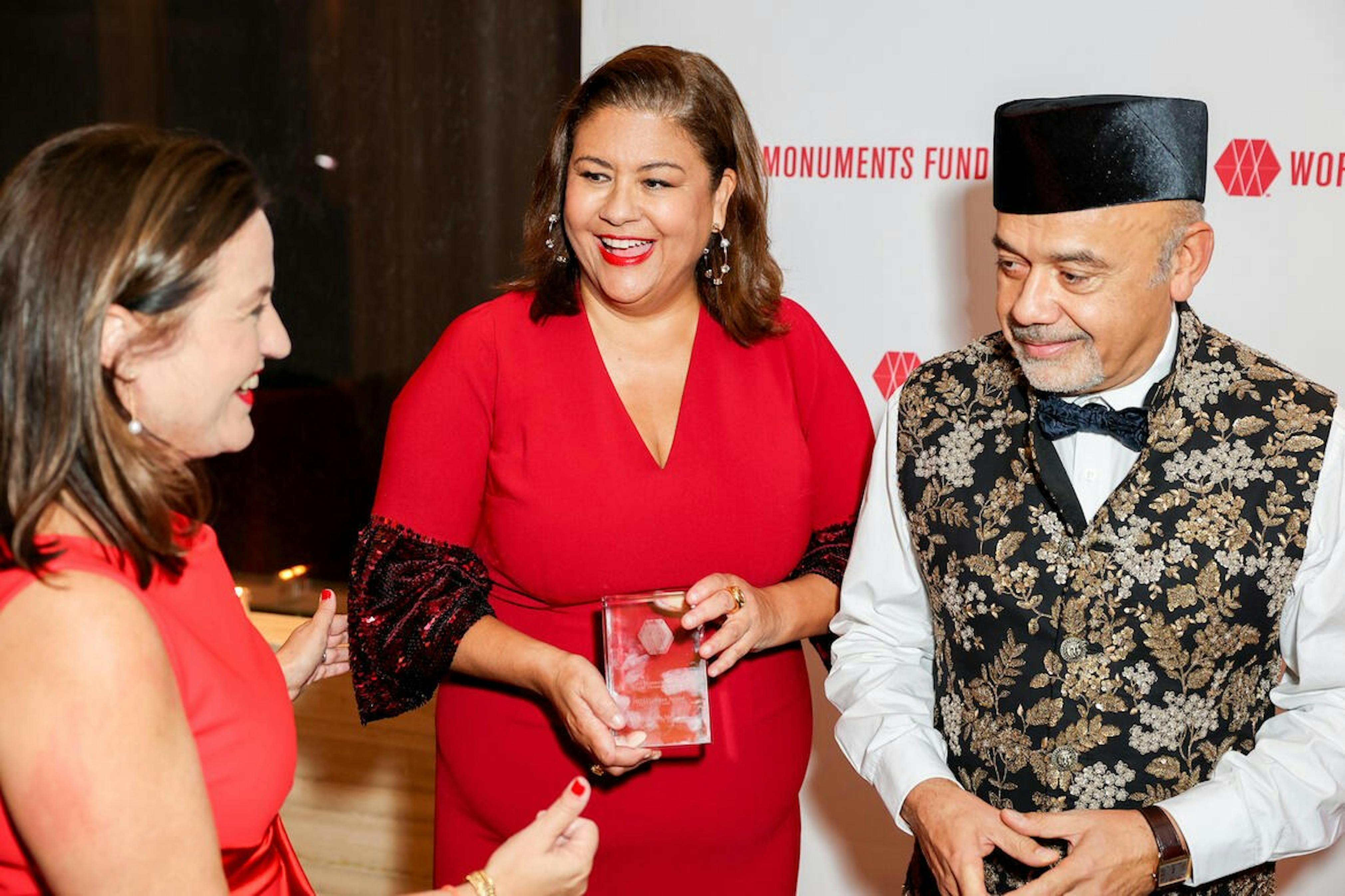 Bénédicte de Montlaur, Dr. Elizabeth Alexander, and Christian Louboutin