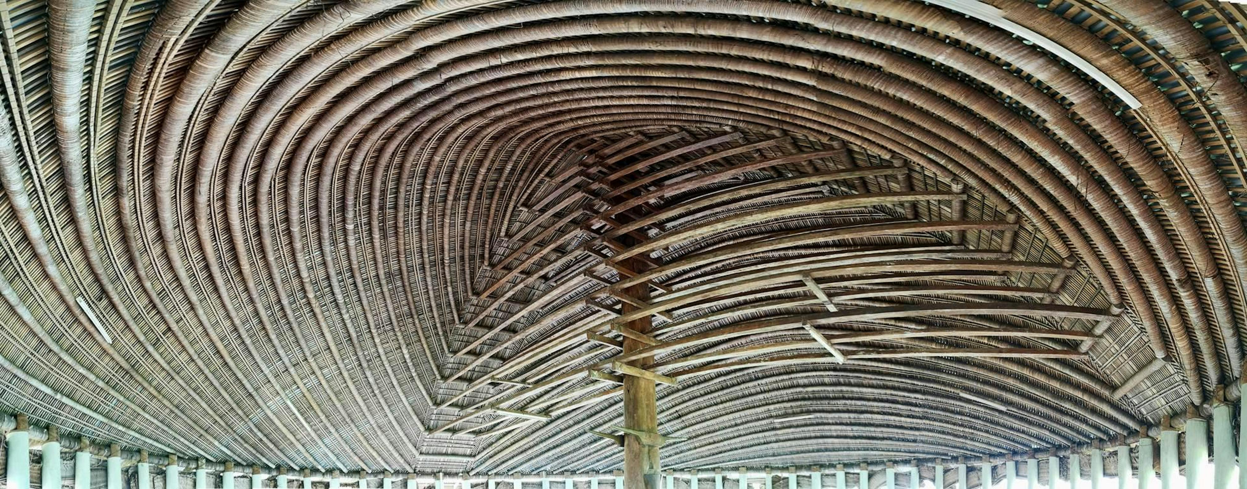 Image: Interior of Maota ō Tofilau in Lalomalava, Savai’i Island, Samoa, built in 1969. Photo by Albert L. Refiti, 2023