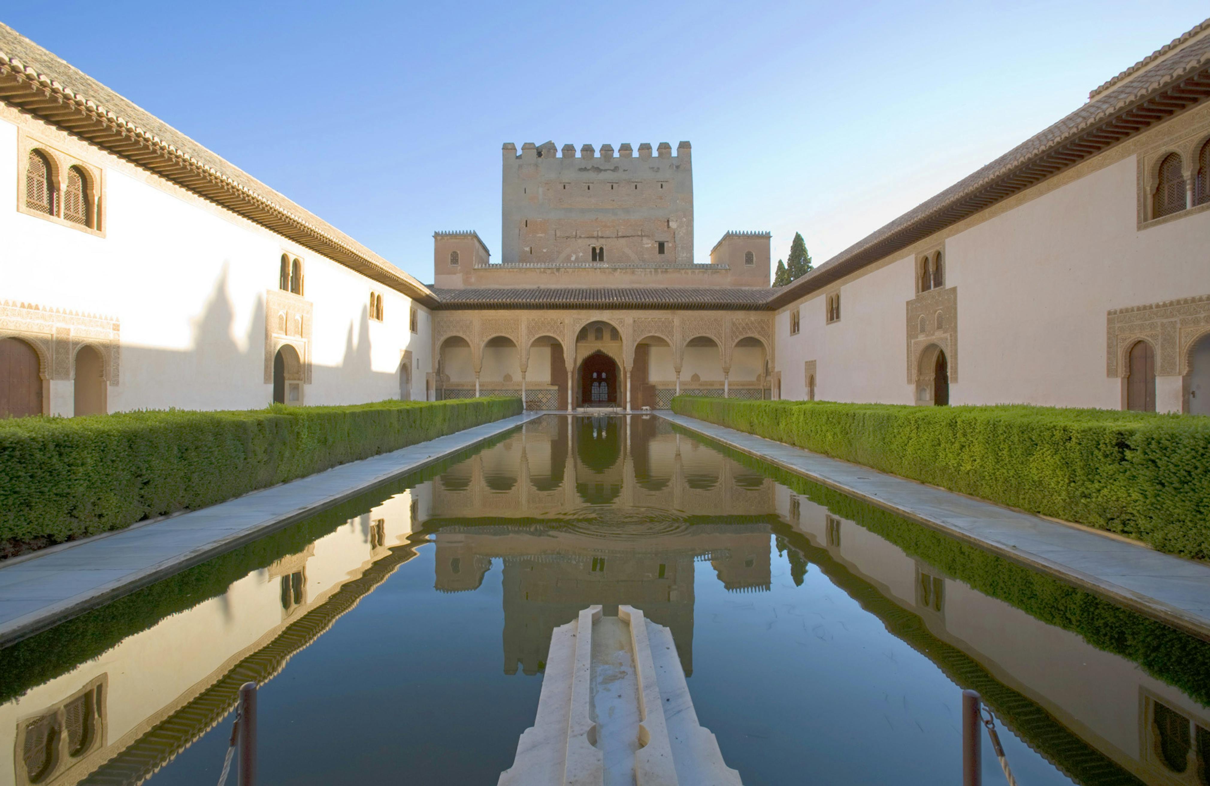 Patio de los Arrayanes at the Alhambra, Spain.