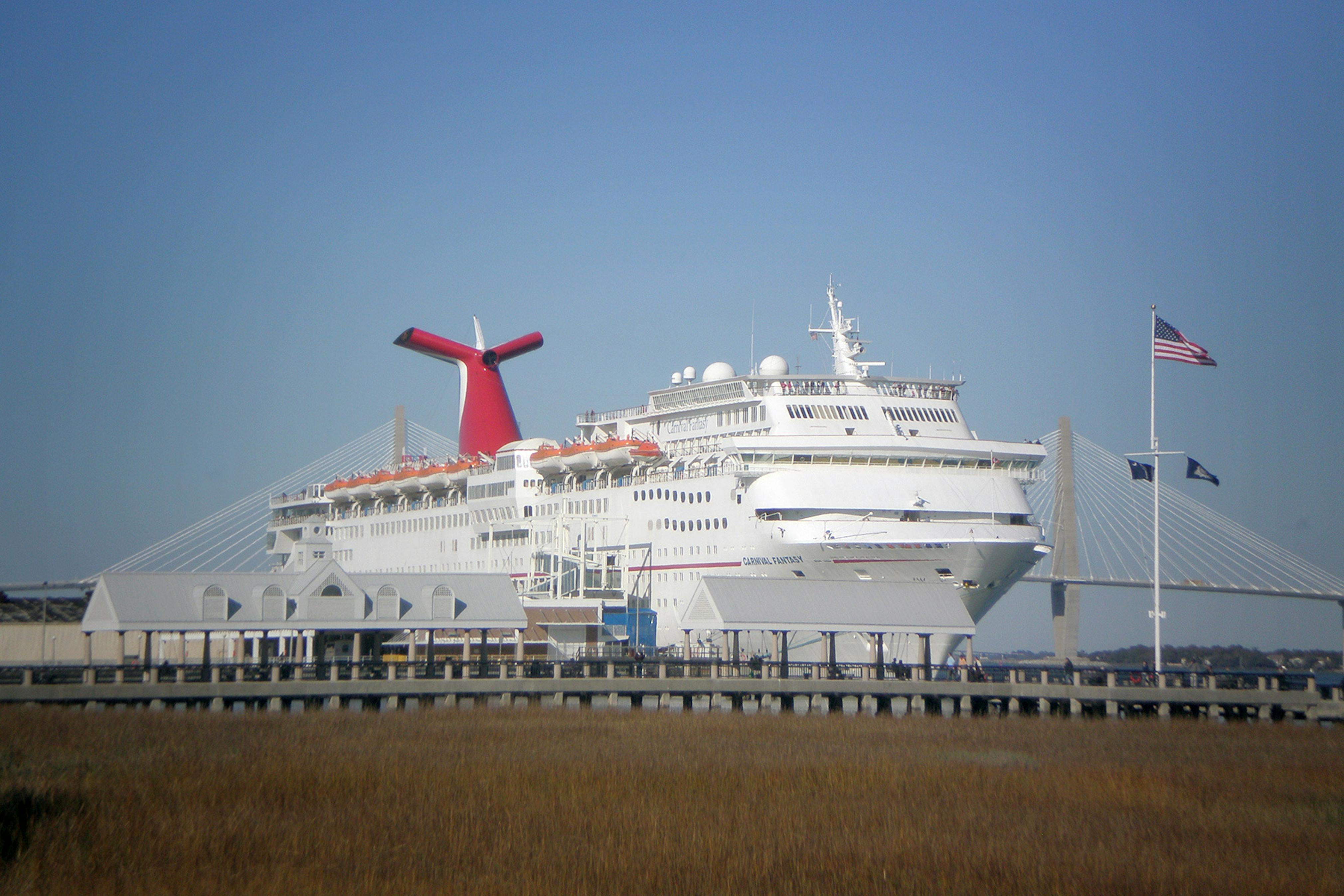 Cruise ship in Charleston port, February 2013