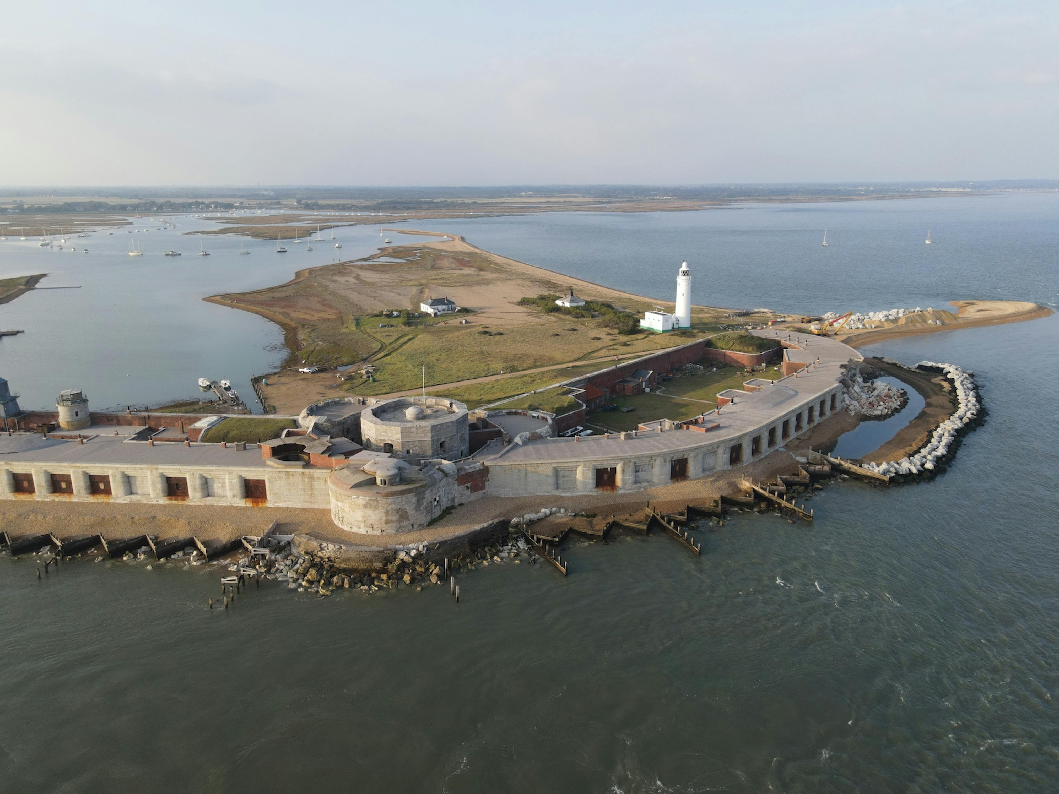 View of Hurst Castle. Photo courtesy of ExploringWithin on YouTube.