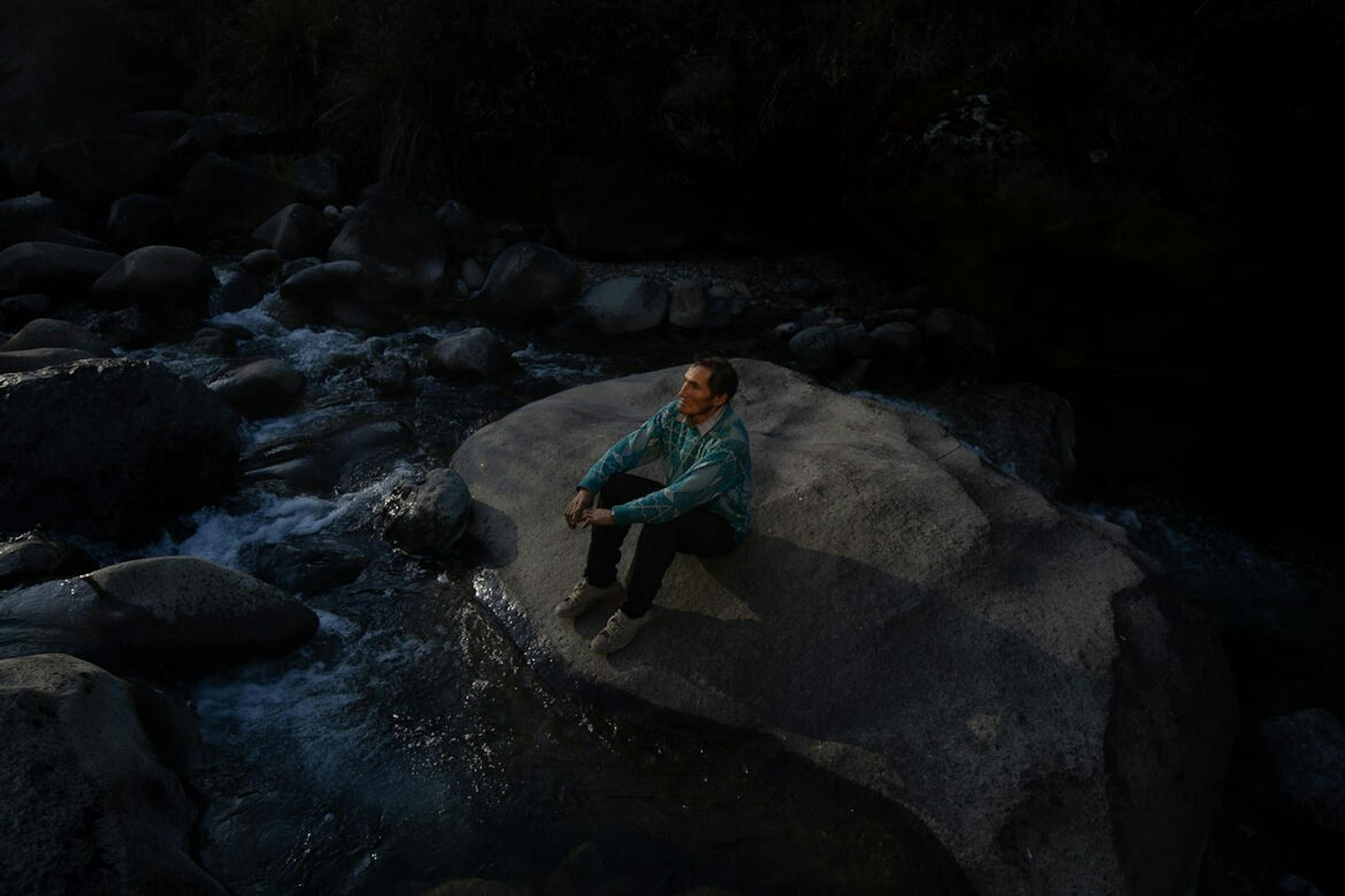 Portrait of Lucio Rodríguez Lozano who fulfills the position of "Water Judge", is in charge of providing water resources to the agricultural lands of the community members. Miraflores, Yauyos, Lima, Perú. 05/07/2023. Víctor Zea Díaz.