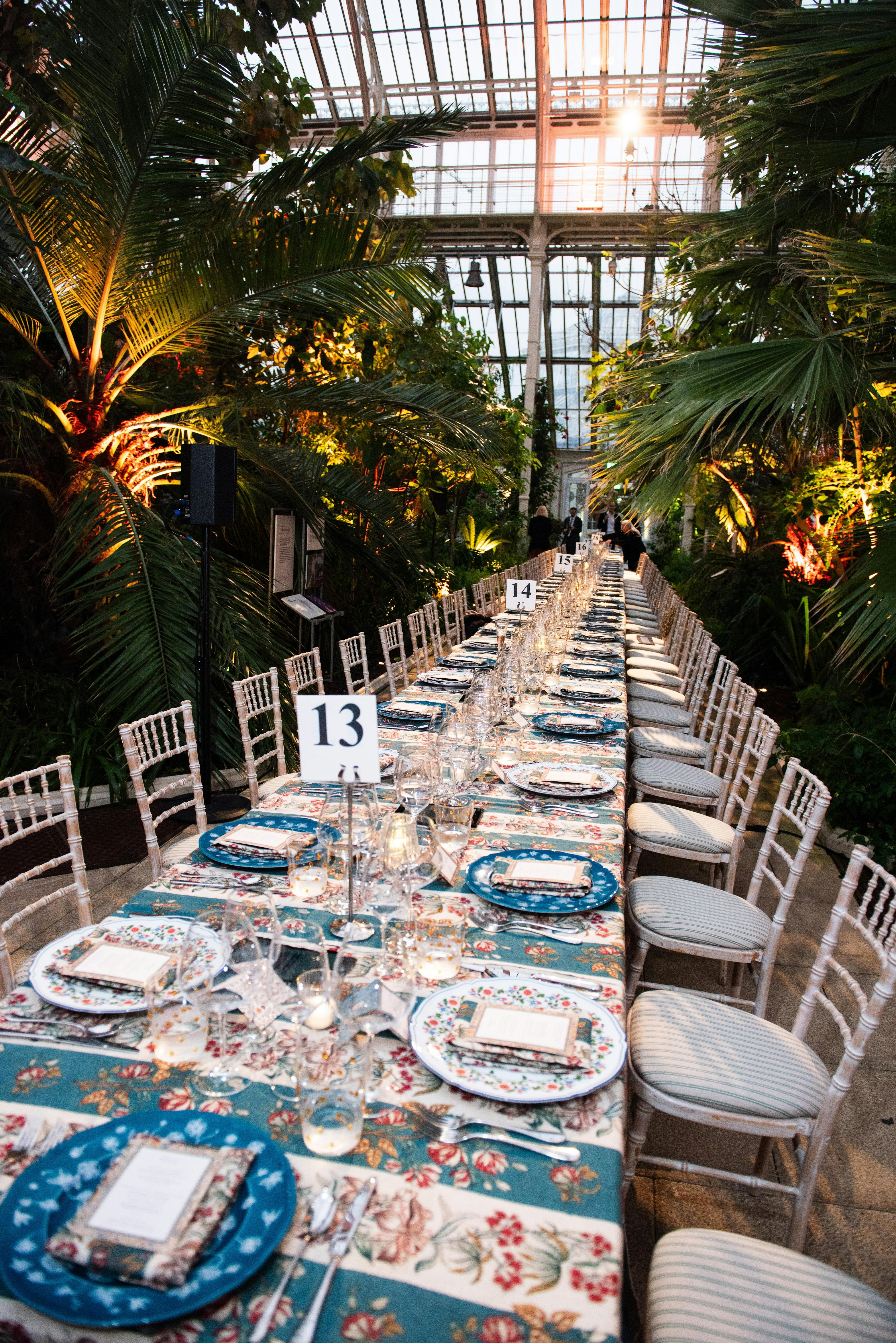 Tablescape at the Palace of Palms event