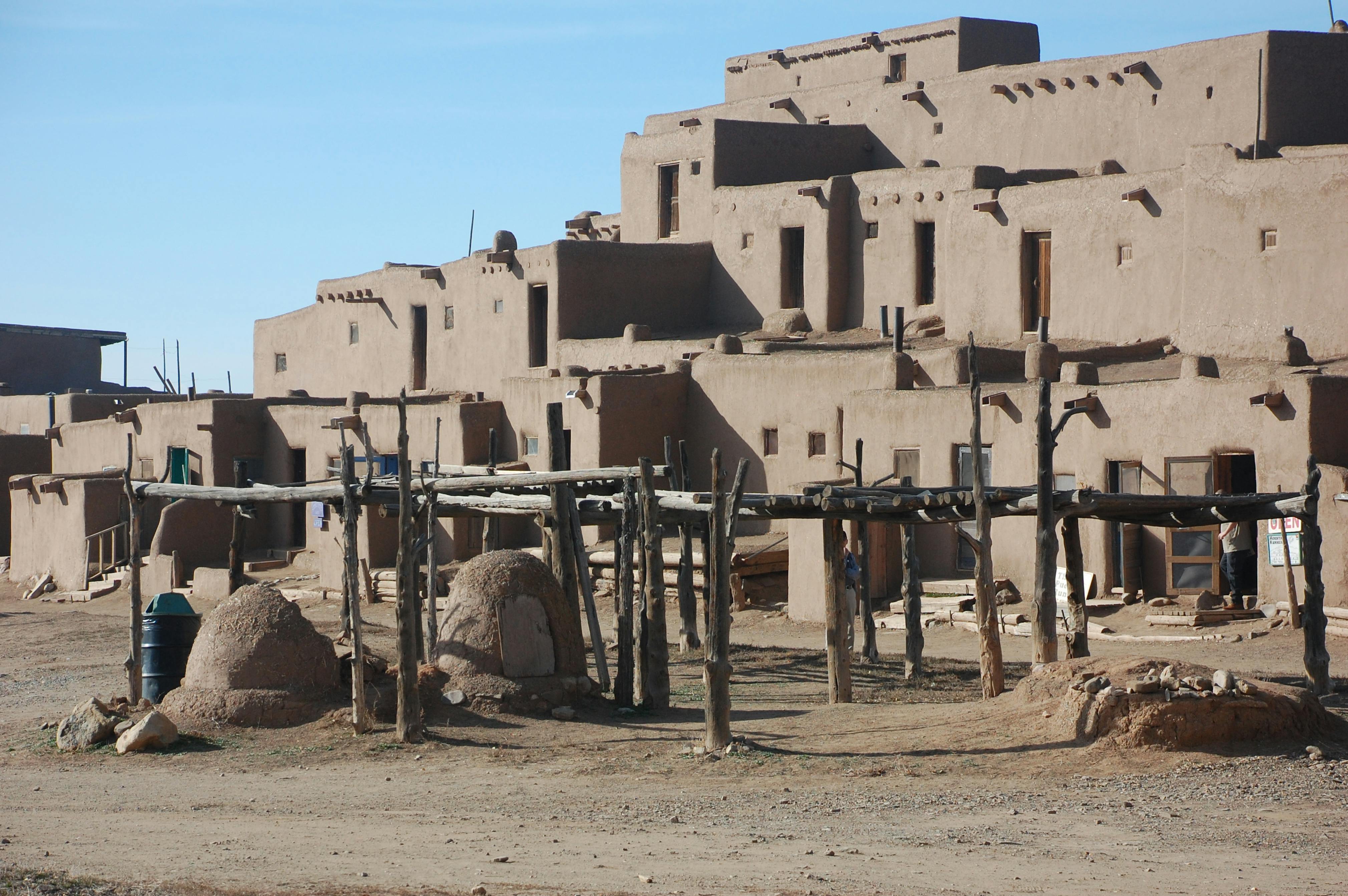 North House with drying racks