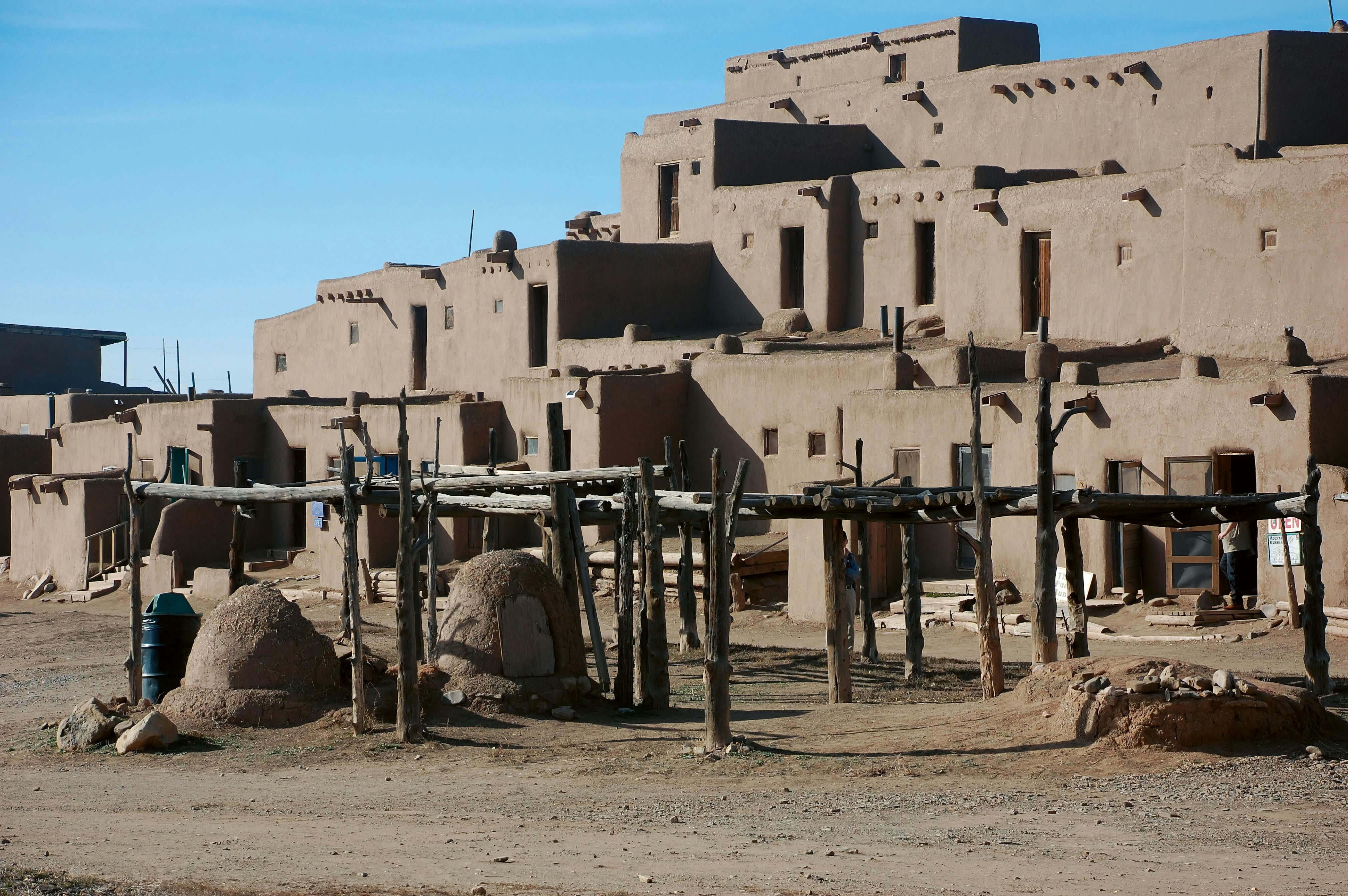 USA Taos Pueblo North House with drying racks 20091110 1