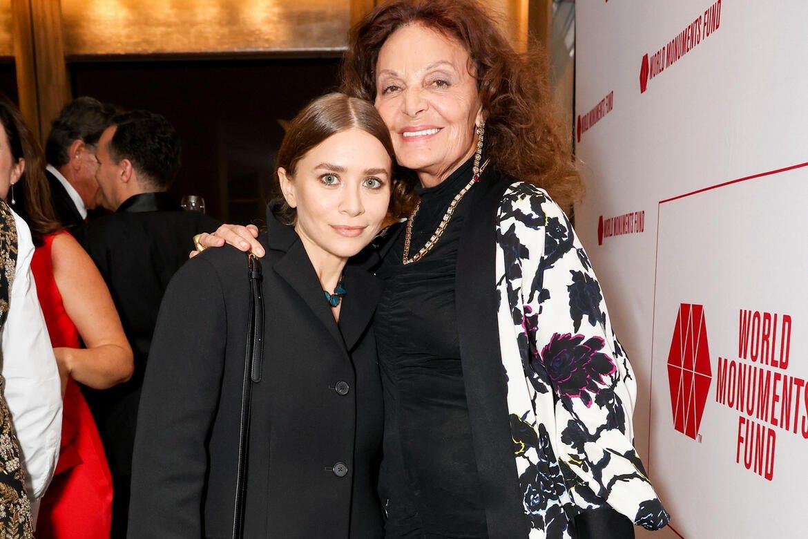 Ashley Olsen and Diane von Fürstenberg.