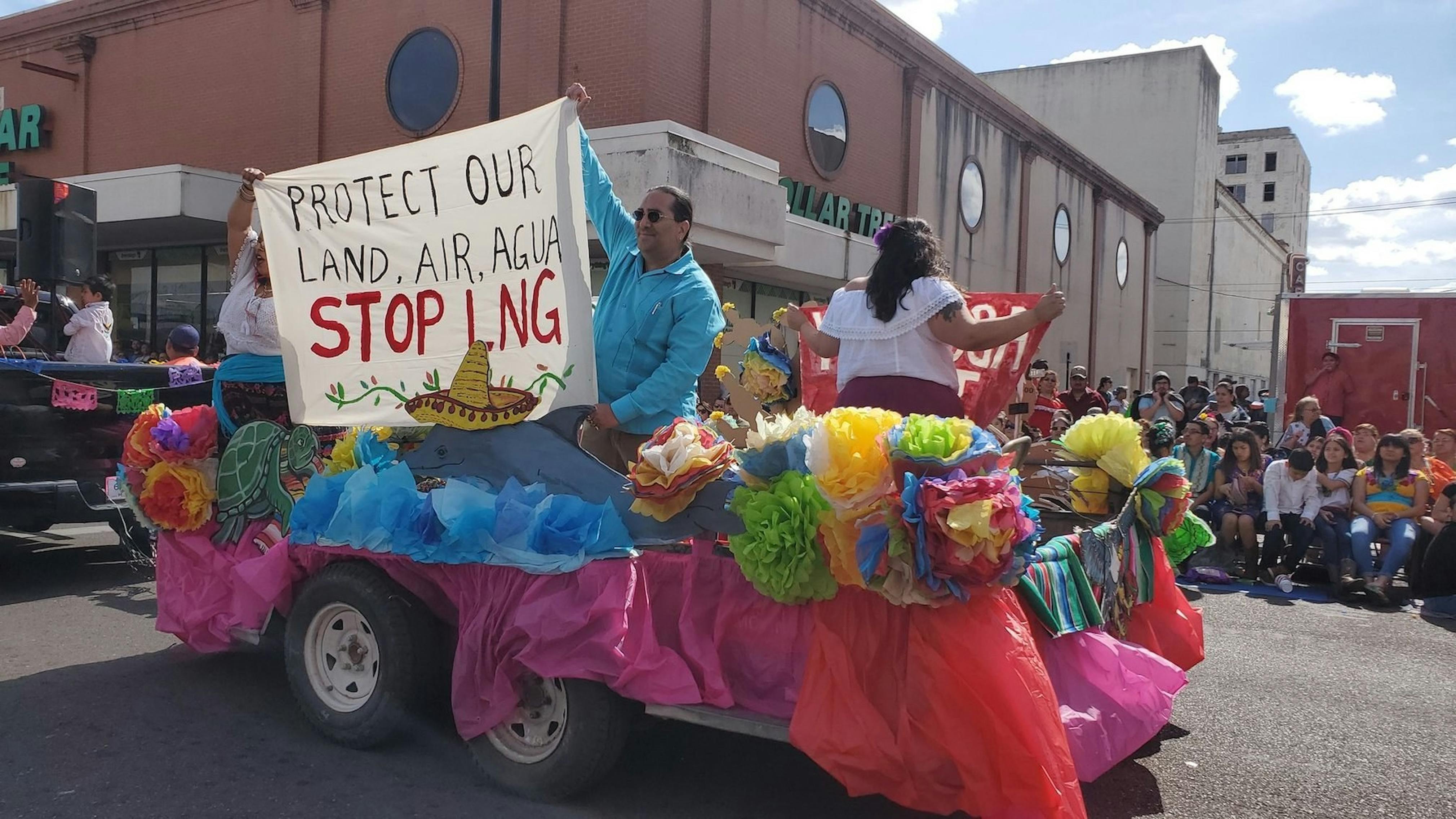 Local parade in Brownsville, Texas, 2020.