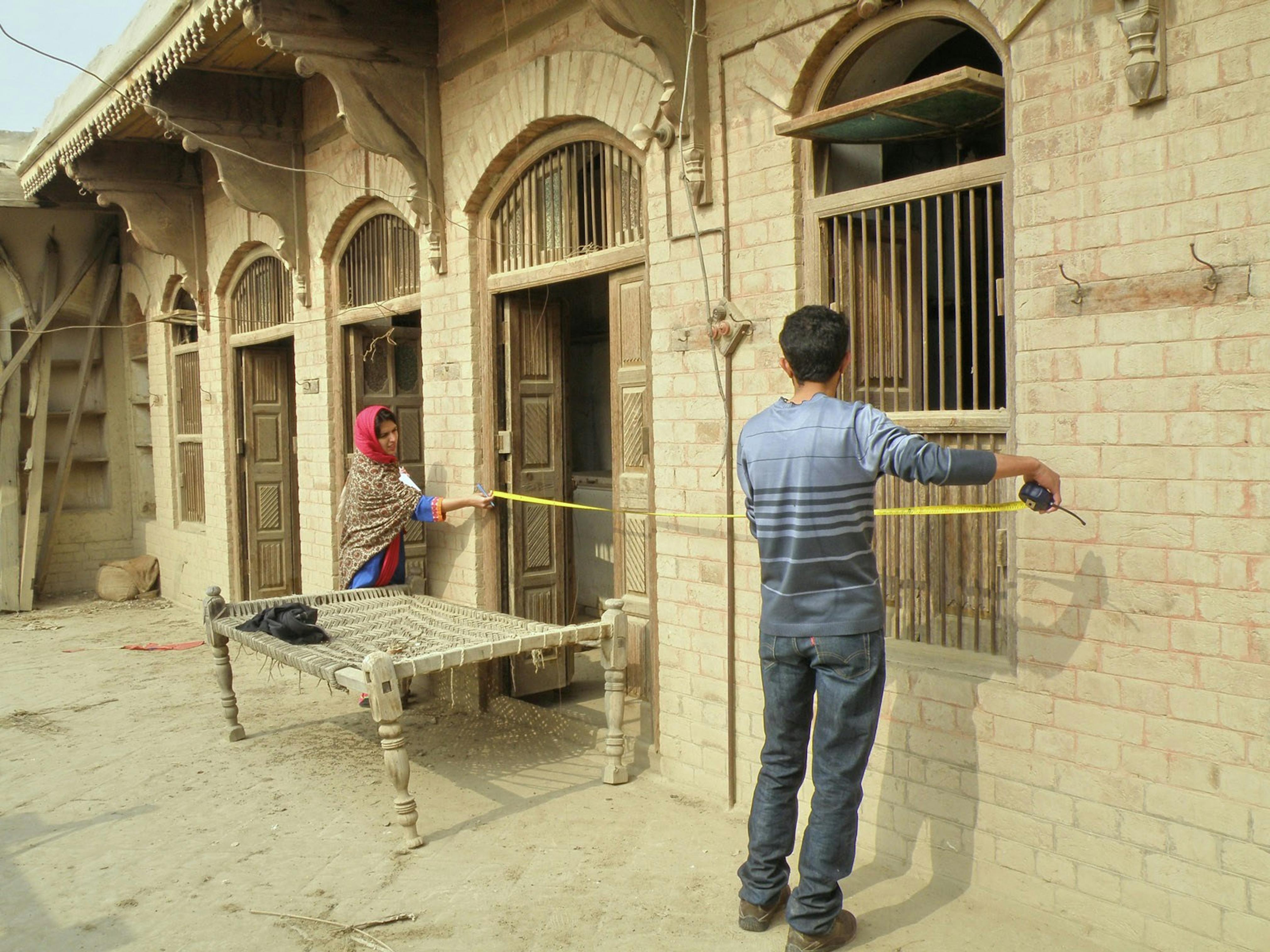 Workshop participants carry out a measured survey, 2016
