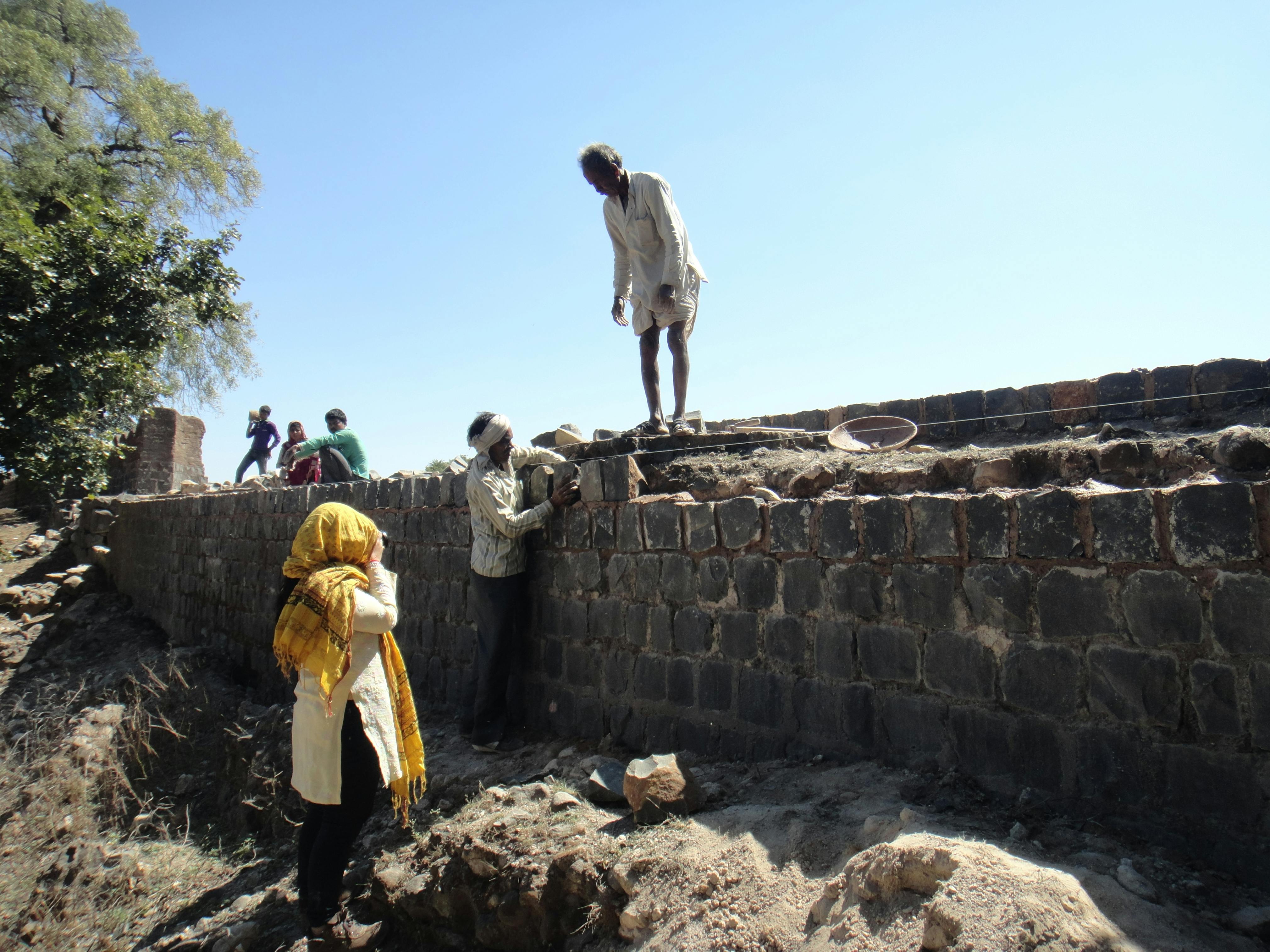 Mahidpur Fort, during conservation