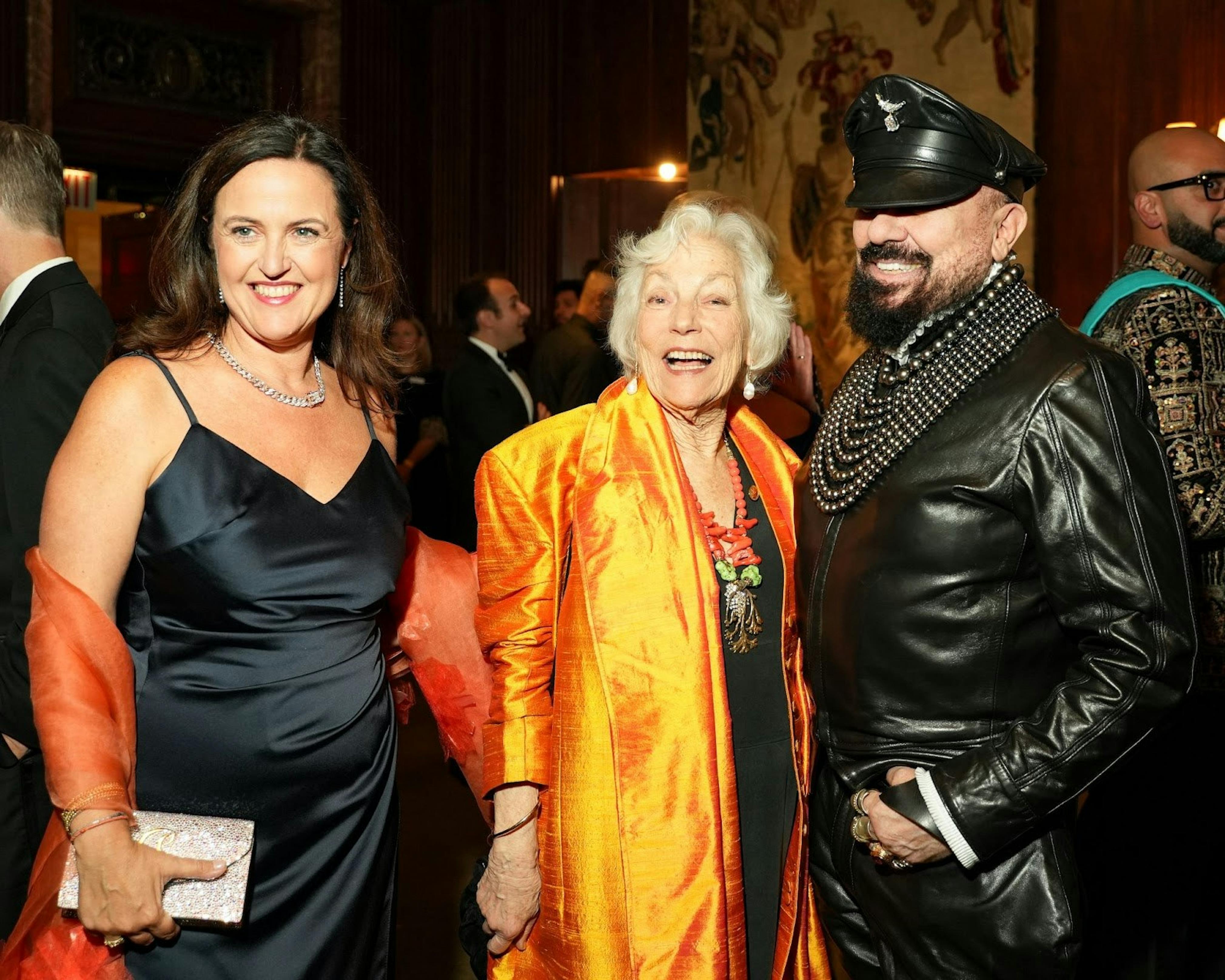 Bénédicte de Montlaur, President & CEO of World Monuments Fund (WMF); Chair Emerita of WMF Dr. Marilyn Perry; Architect Peter Marino